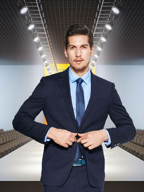 時尚男士商務(wù)西服定做